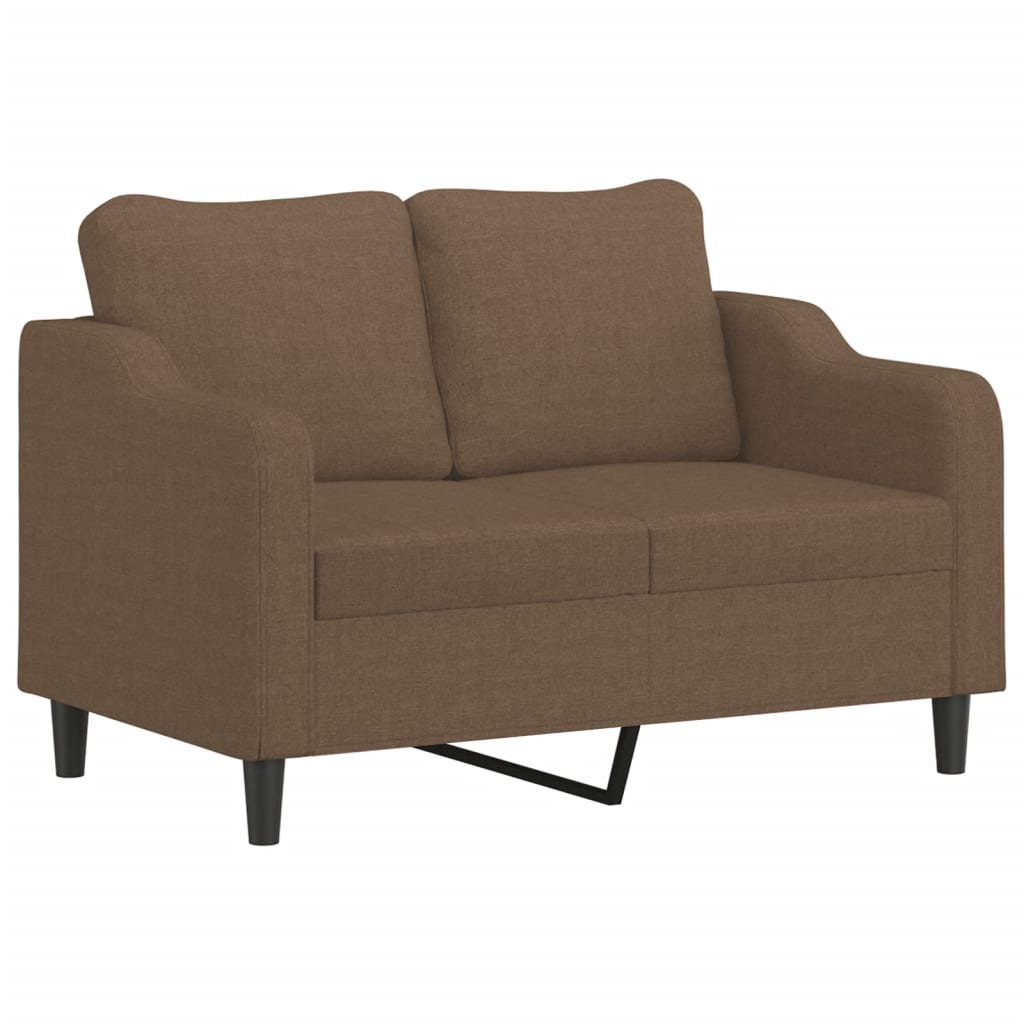 3-delige Loungeset met kussens stof bruin
