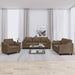 3-delige Loungeset met kussens stof bruin