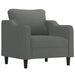 4-delige Loungeset met kussens stof donkergrijs
