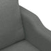 4-delige Loungeset met kussens stof donkergrijs