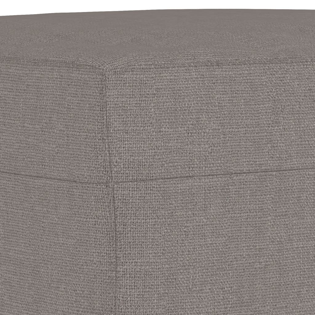 3-delige Loungeset met kussens stof taupe