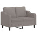 2-delige Loungeset met kussens stof taupe