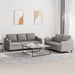 2-delige Loungeset met kussens stof taupe