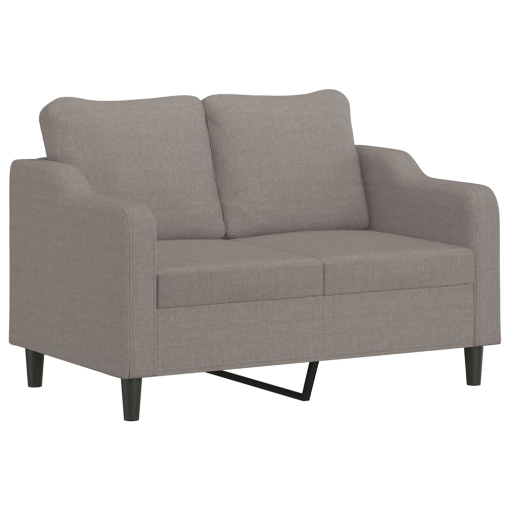 3-Delige Loungeset Met Kussens Stof Taupe