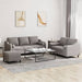 3-Delige Loungeset Met Kussens Stof Taupe