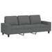 3-delige Loungeset stof donkergrijs