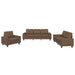 3-delige Loungeset stof bruin