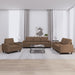 3-delige Loungeset stof bruin
