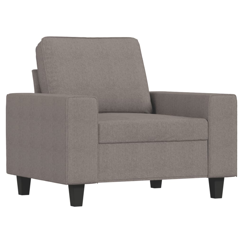 3-delige Loungeset stof taupe