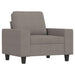 3-delige Loungeset stof taupe