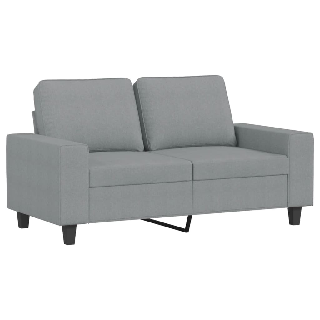4-Delige Loungeset Stof Lichtgrijs