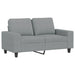 4-Delige Loungeset Stof Lichtgrijs