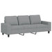 4-Delige Loungeset Stof Lichtgrijs