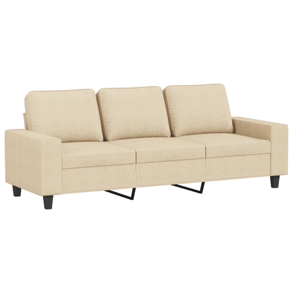 4-Delige Loungeset Stof Kleurig Crème