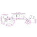 4-Delige Loungeset Stof 1
