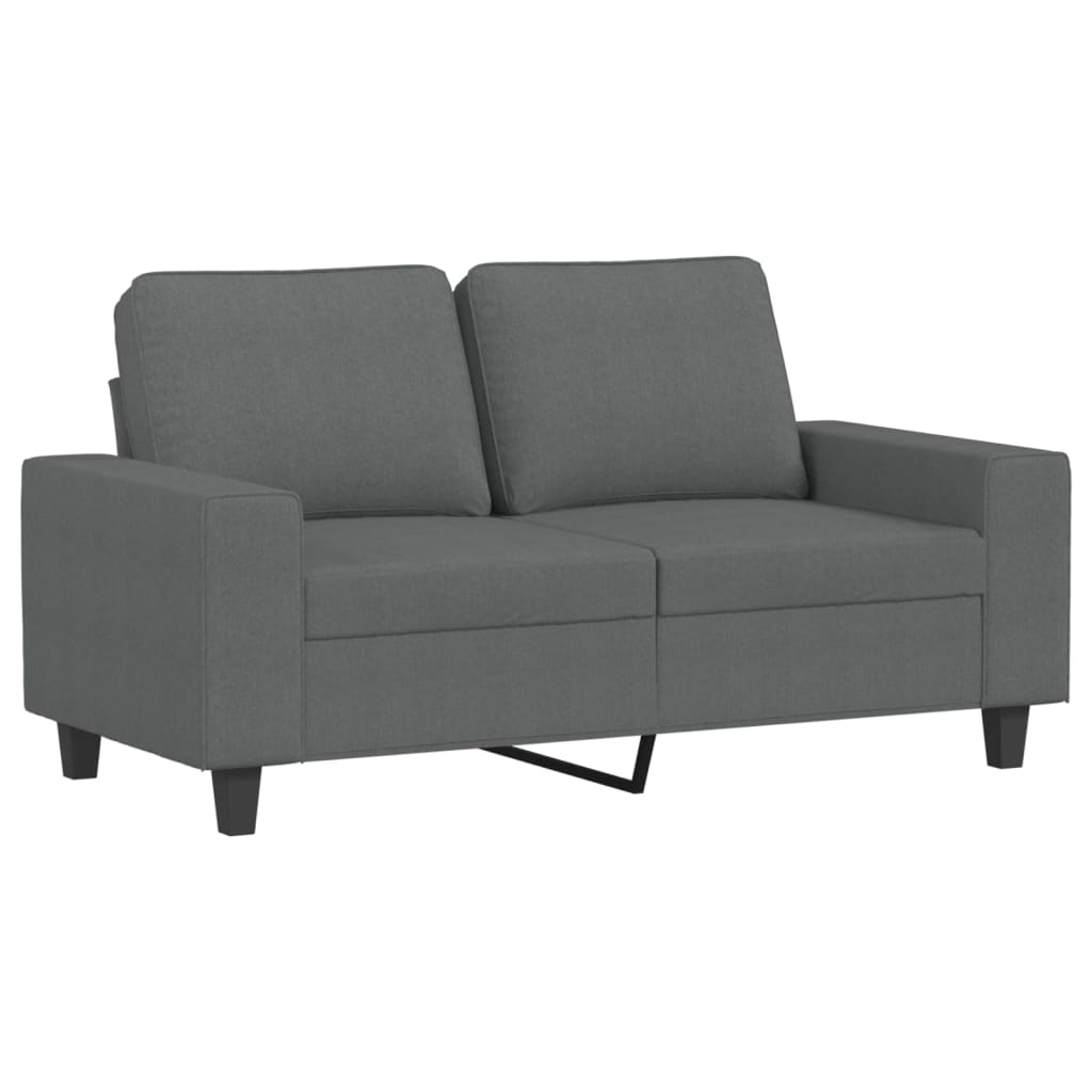 2-delige Loungeset stof donkergrijs