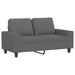 2-delige Loungeset stof donkergrijs