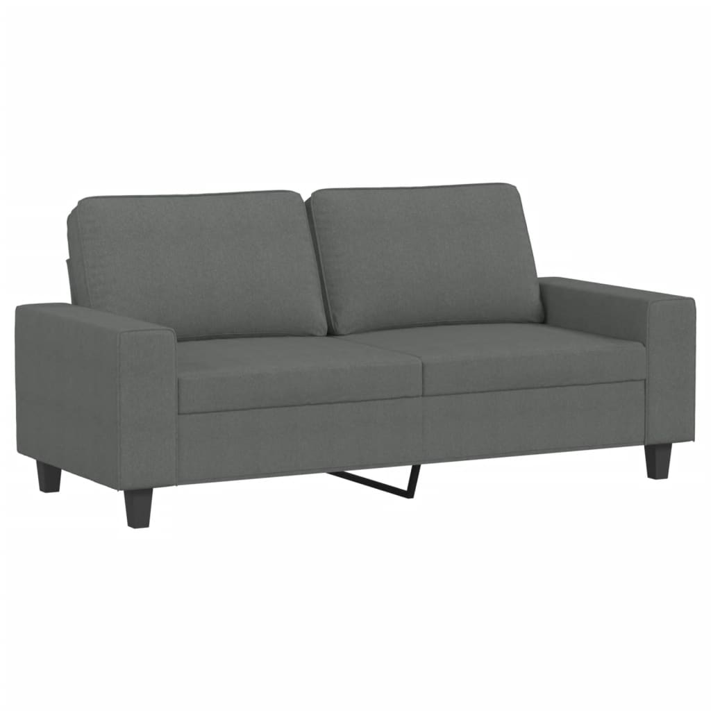 2-delige Loungeset stof donkergrijs