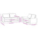 2-delige Loungeset stof donkergrijs