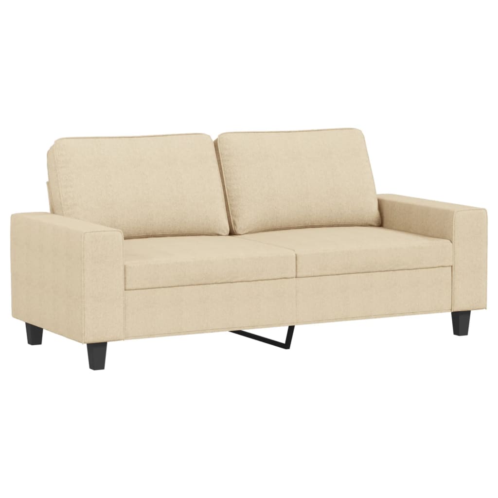 2-delige Loungeset stof crèmekleurig