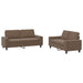 2-delige Loungeset stof bruin