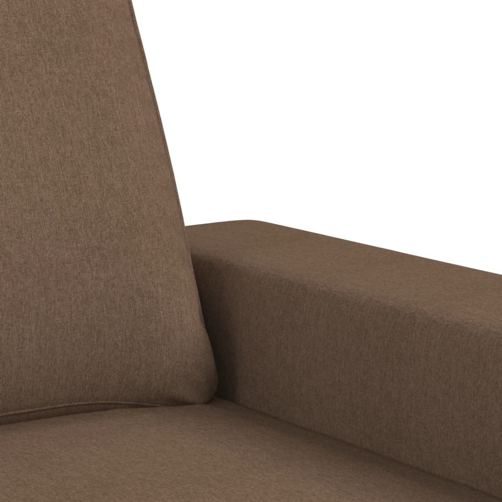 2-delige Loungeset stof bruin