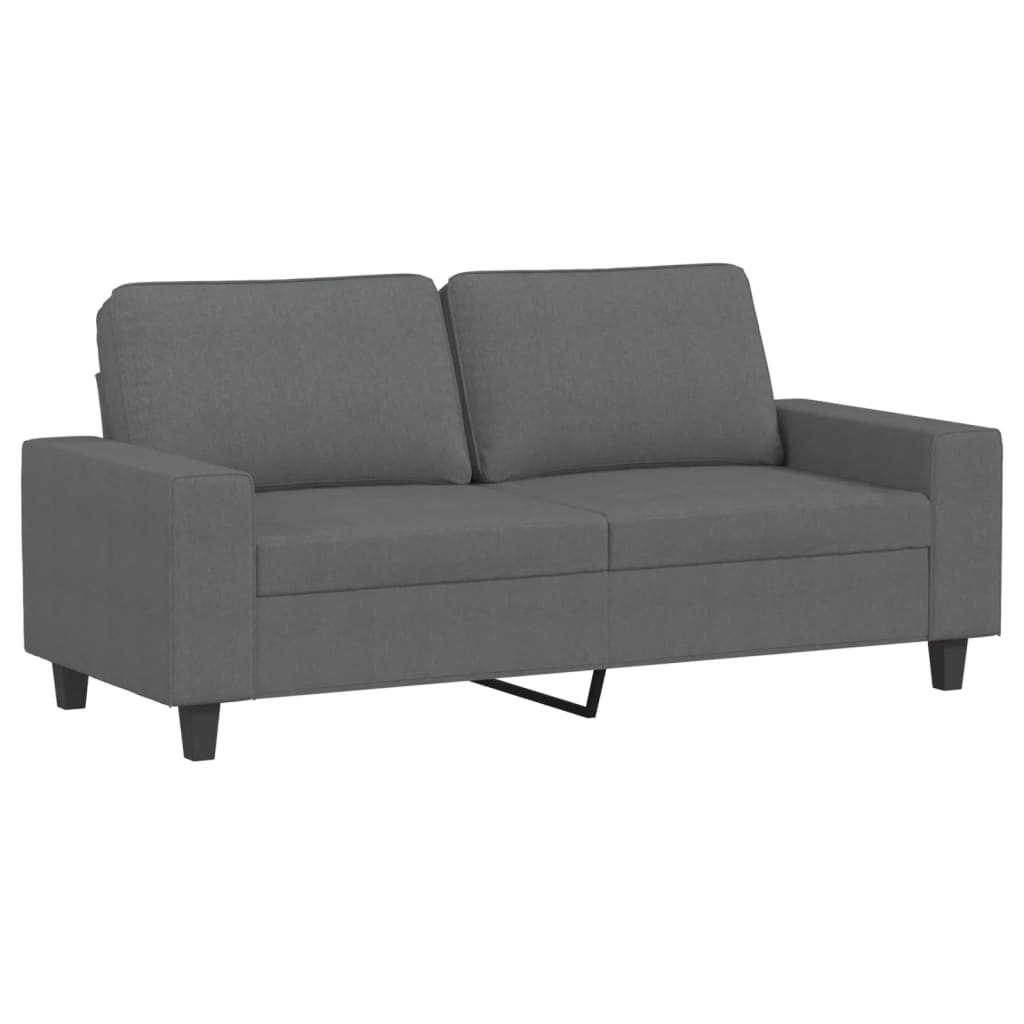 3-delige Loungeset stof donkergrijs