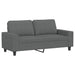 3-delige Loungeset stof donkergrijs