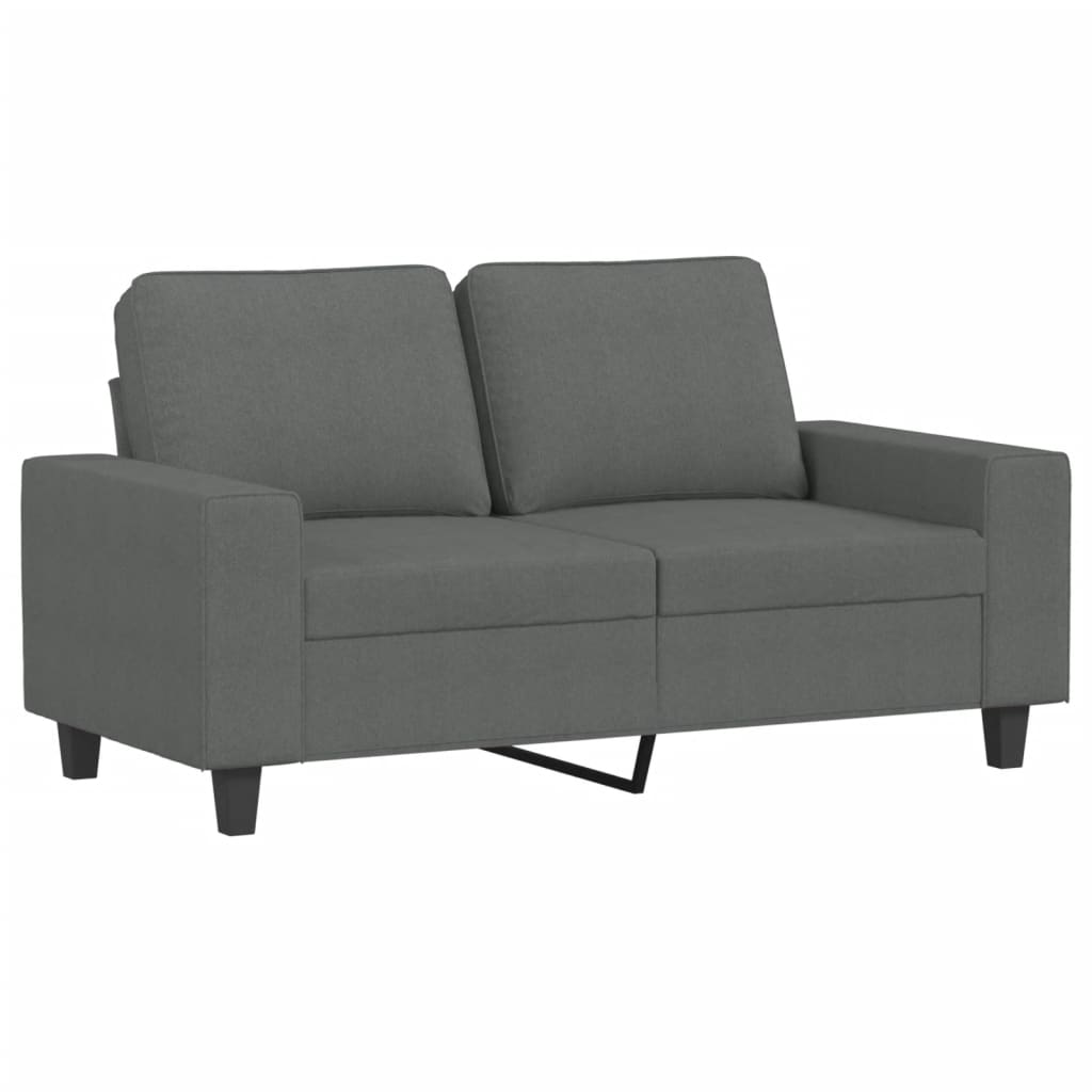 3-delige Loungeset stof donkergrijs