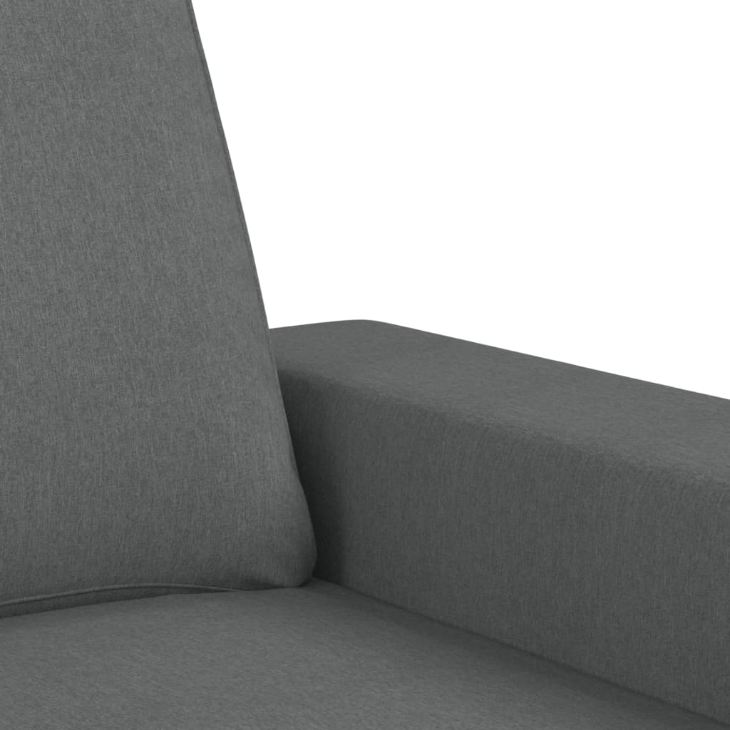 3-delige Loungeset stof donkergrijs