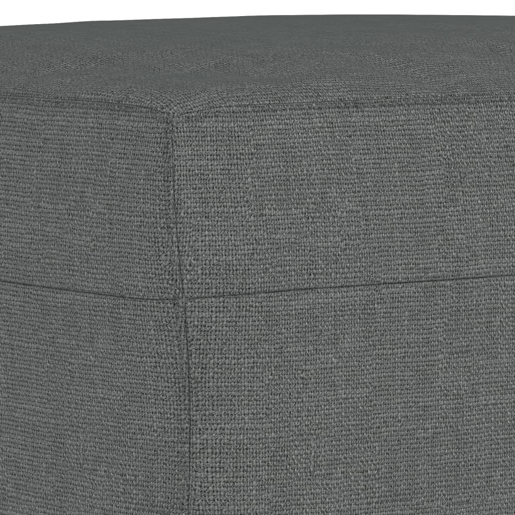 3-delige Loungeset stof donkergrijs