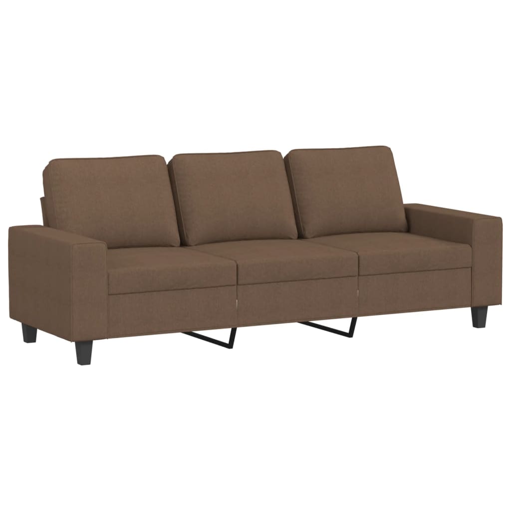 3-delige Loungeset stof bruin