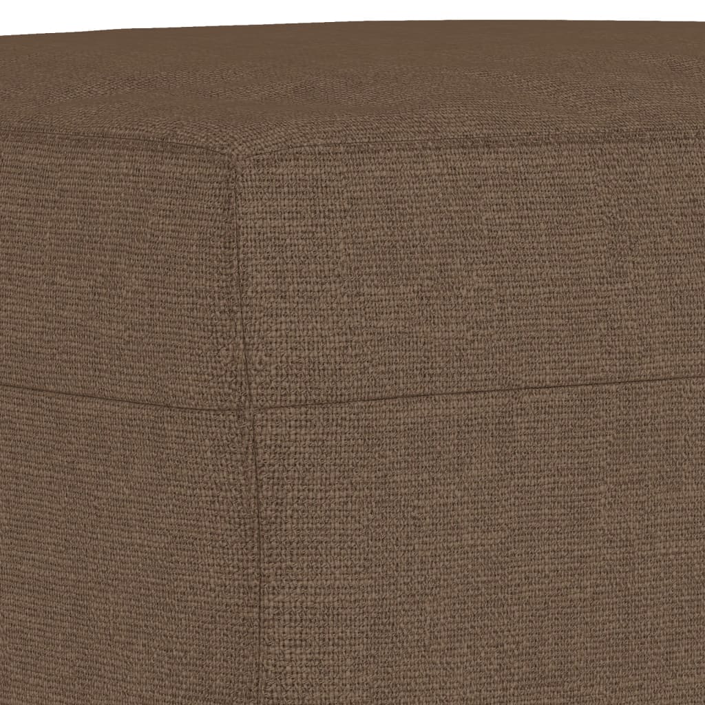 3-delige Loungeset stof bruin