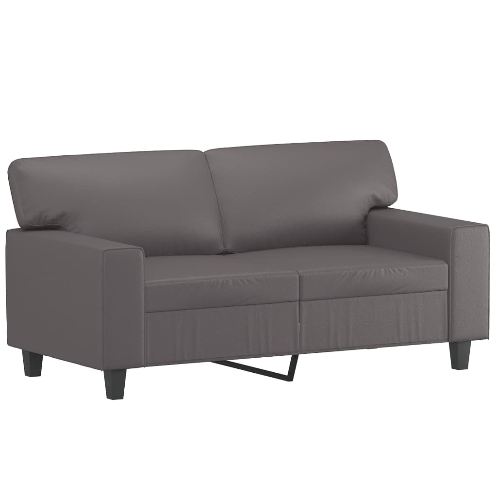 3-delige Loungeset kunstleer grijs