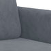3-delige Loungeset fluweel donkergrijs
