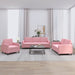 3-delige Loungeset fluweel roze