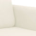 3-delige Loungeset fluweel crèmekleurig