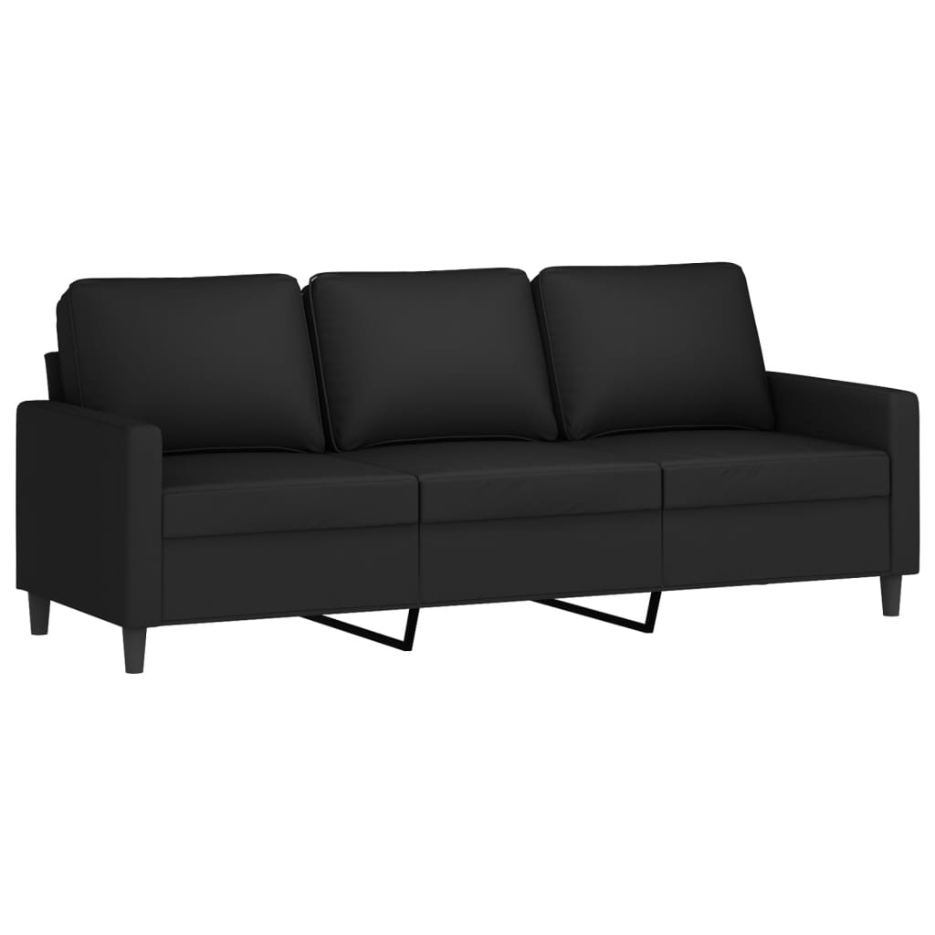 4-delige Loungeset fluweel zwart