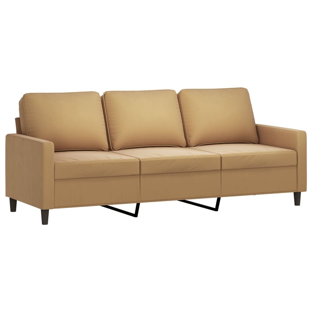 4-delige Loungeset fluweel bruin