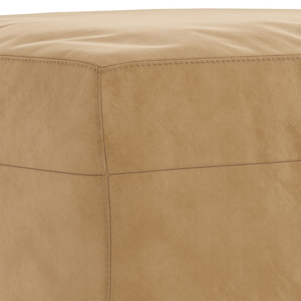 4-delige Loungeset fluweel bruin