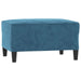 4-delige Loungeset fluweel blauw