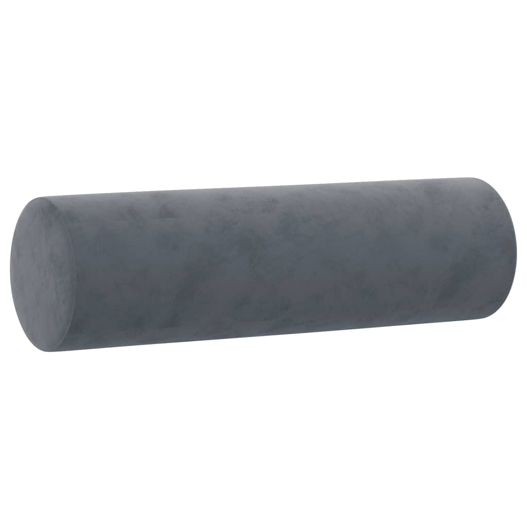3-delige Loungeset met kussens fluweel donkergrijs