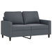 4-delige Loungeset met kussens fluweel donkergrijs