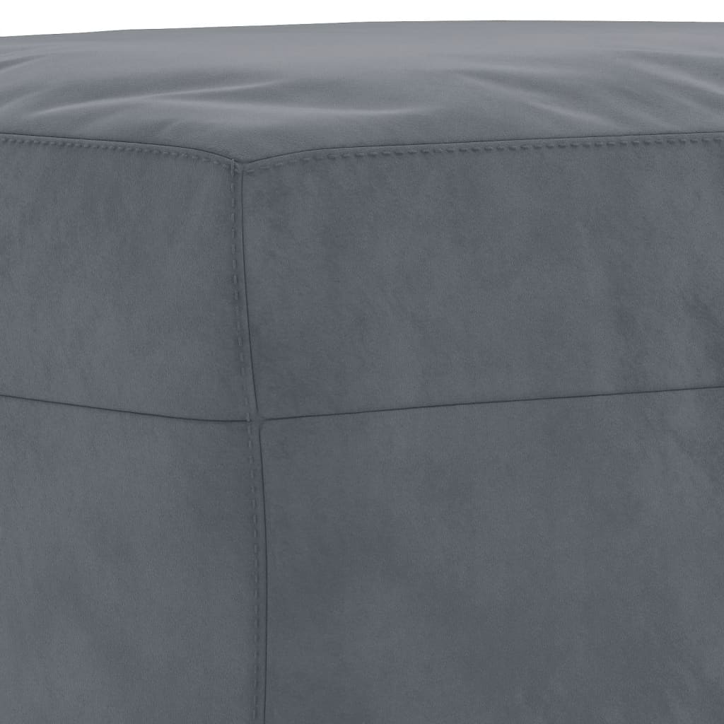 4-delige Loungeset met kussens fluweel donkergrijs