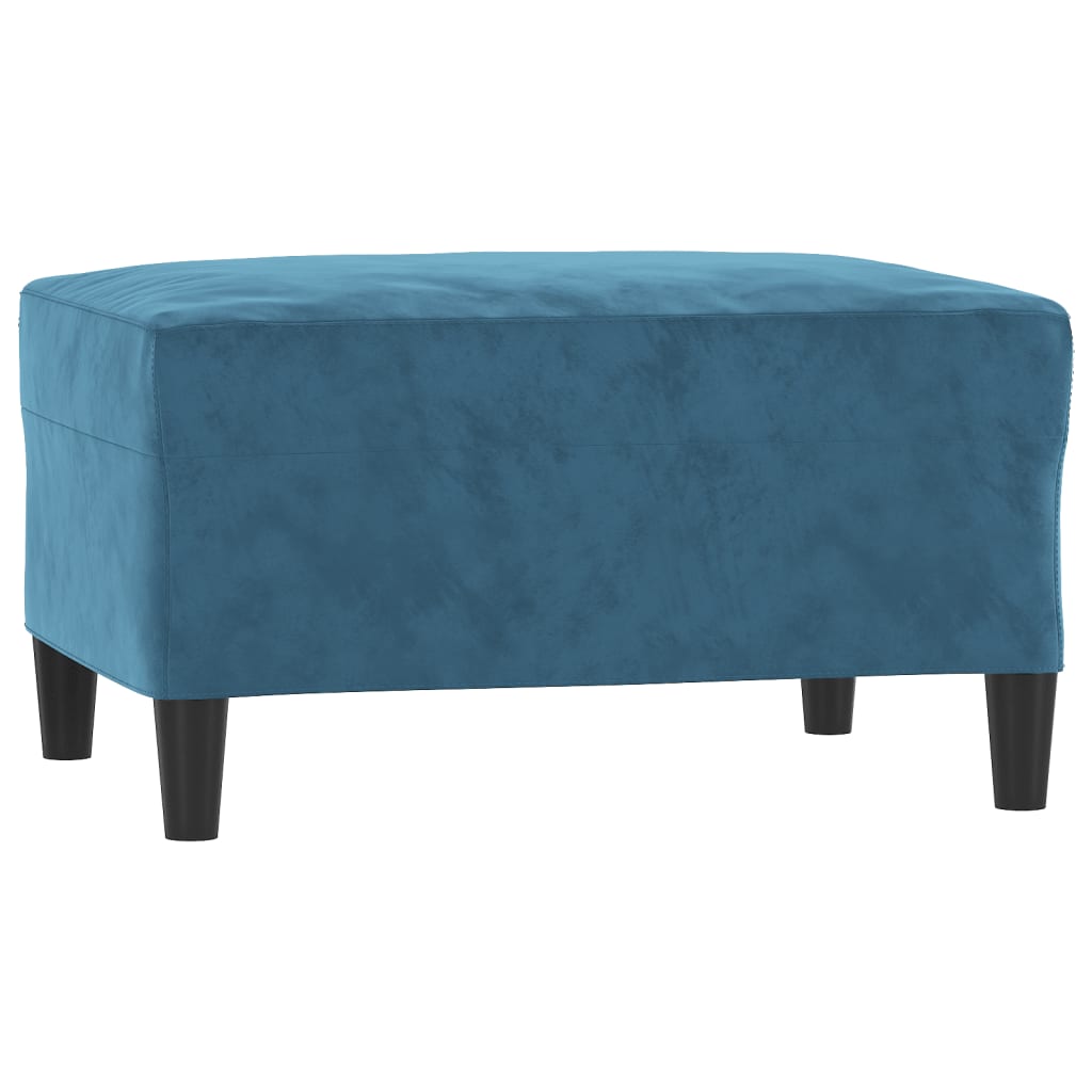 4-delige Loungeset met kussens fluweel blauw