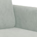 2-delige Loungeset fluweel lichtgrijs