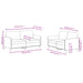 2-delige Loungeset fluweel geel