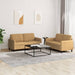 2-delige Loungeset fluweel bruin