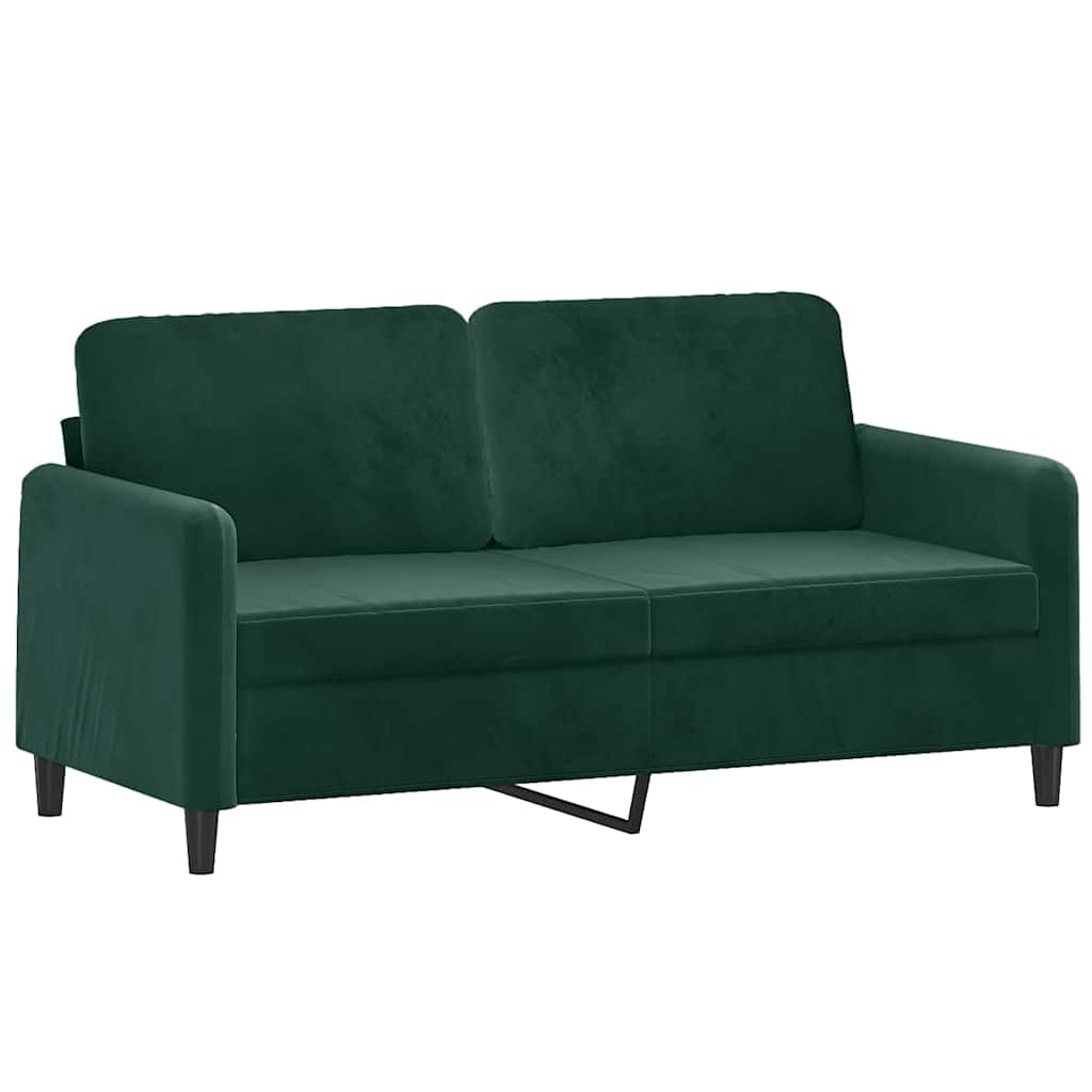 3-delige Loungeset fluweel donkergroen