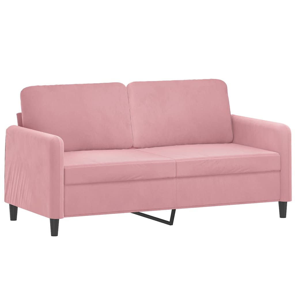 3-delige Loungeset fluweel roze